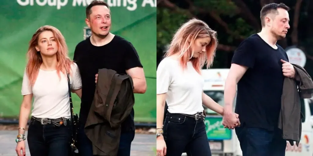 Elon Musk與安柏赫德（Amber Heard）